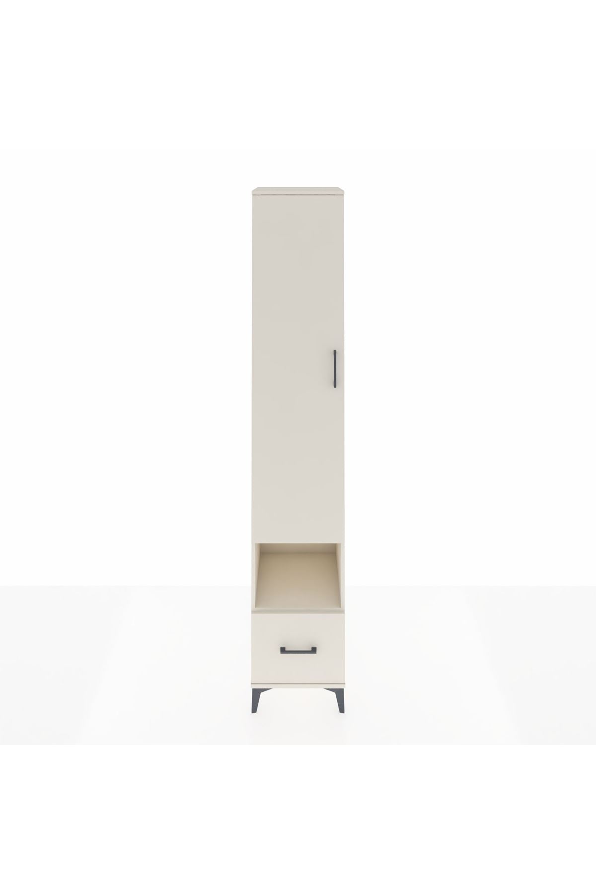 Hyperion Dolap 4 Raflı Tek Çekmeceli Tek Askılı 44x44x243 Aytaşı-Aytaşı