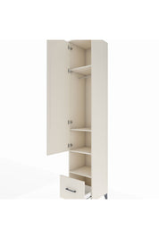 Hyperion Dolap 4 Raflı Tek Çekmeceli Tek Askılı 44x44x243 Aytaşı-Aytaşı