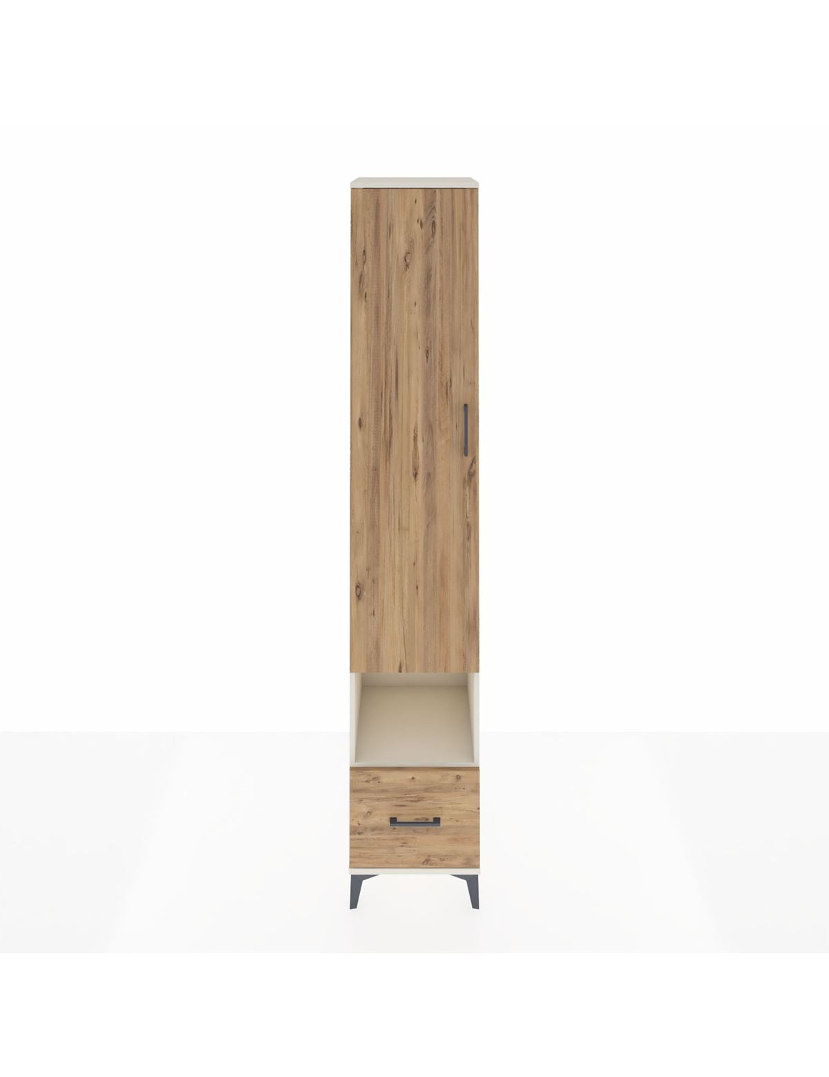 Hyperion Dolap 4 Raflı Tek Çekmeceli Tek Askılı 44x44x243 Aytaşı-Çam