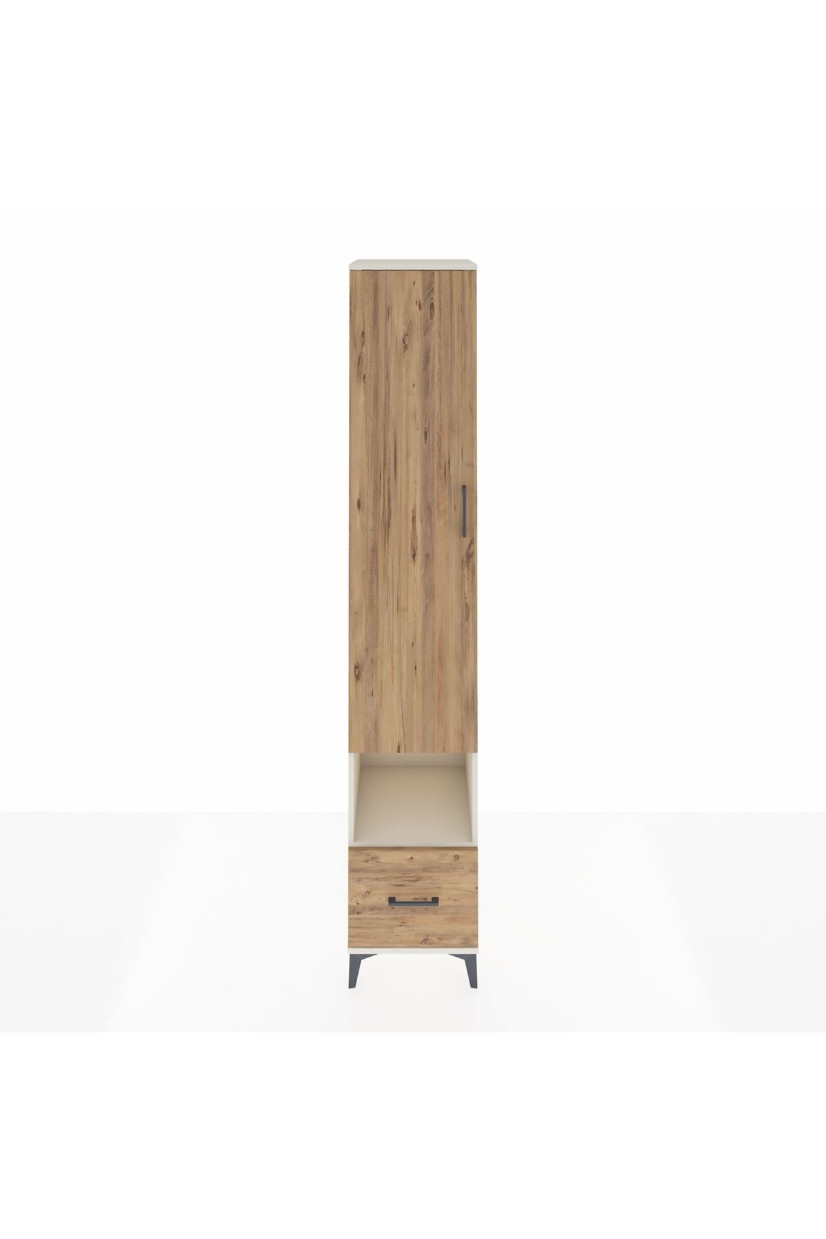 Hyperion Dolap 4 Raflı Tek Çekmeceli Tek Askılı 44x44x243 Aytaşı-Çam