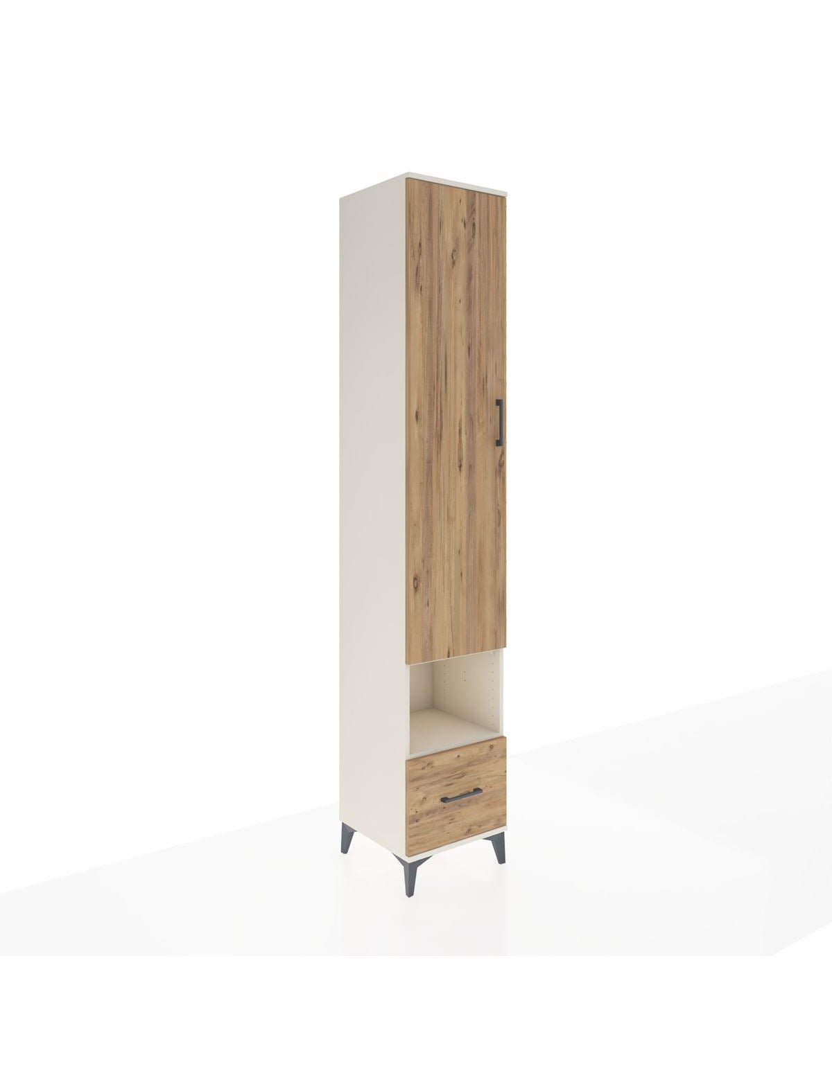 Hyperion Dolap 4 Raflı Tek Çekmeceli Tek Askılı 44x44x243 Aytaşı-Çam