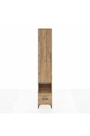 Hyperion Dolap 4 Raflı Tek Çekmeceli Tek Askılı 44x44x243 Çam-Çam