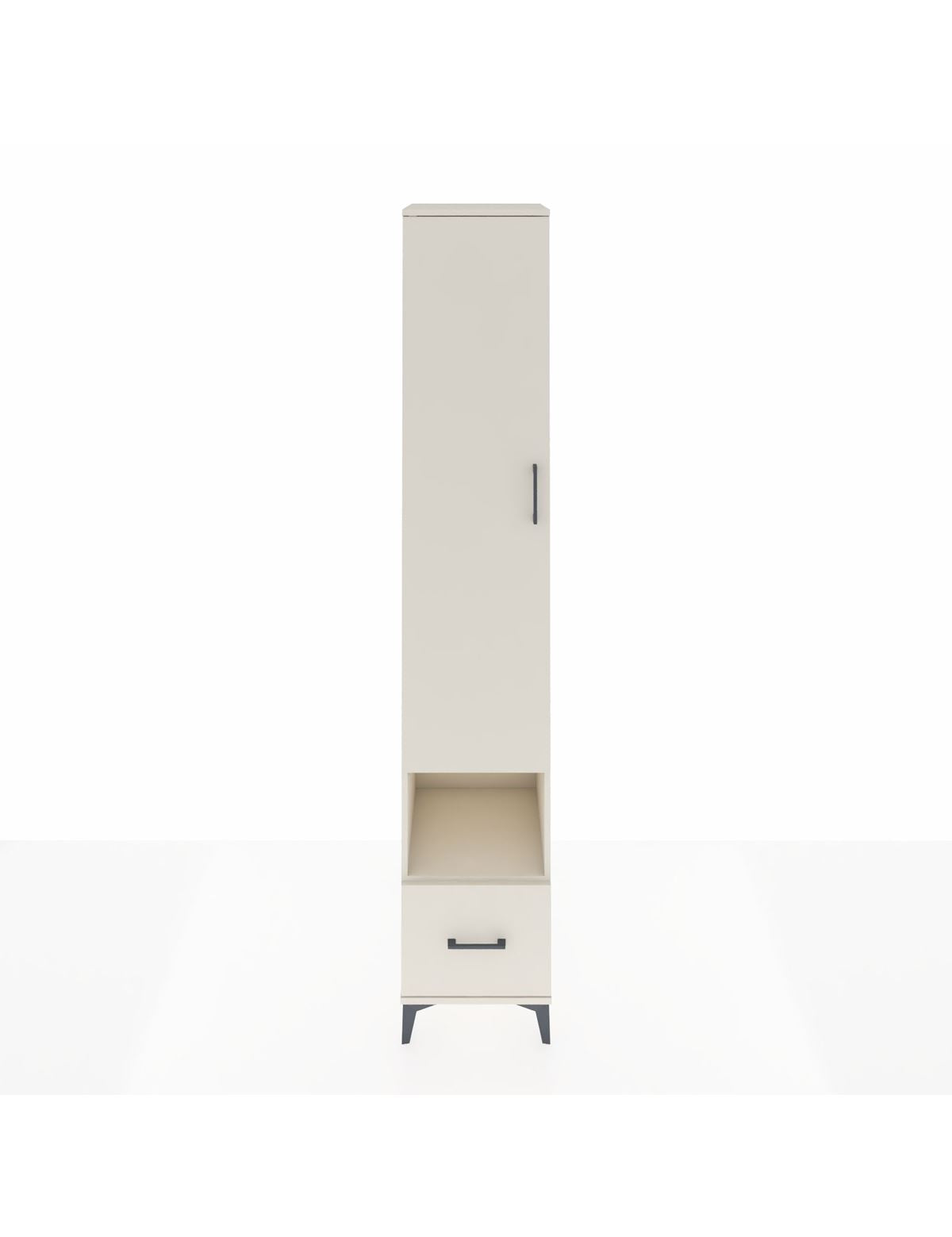 Hyperion Dolap 6 Raflı Tek Çekmeceli Tek Kapaklı 44x44x243 Aytaşı-Aytaşı