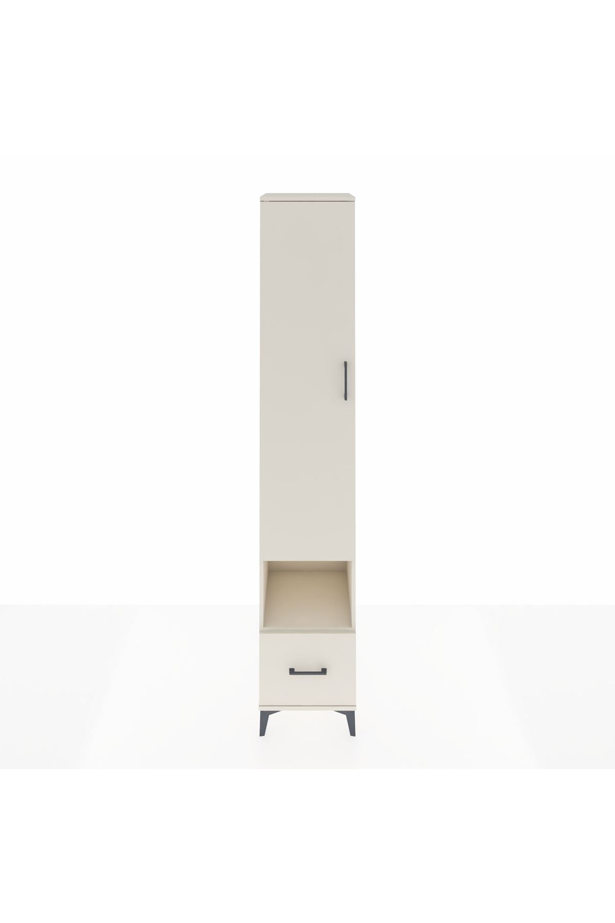 Hyperion Dolap 6 Raflı Tek Çekmeceli Tek Kapaklı 44x44x243 Aytaşı-Aytaşı