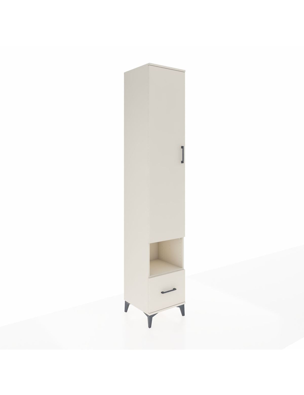 Hyperion Dolap 6 Raflı Tek Çekmeceli Tek Kapaklı 44x44x243 Aytaşı-Aytaşı