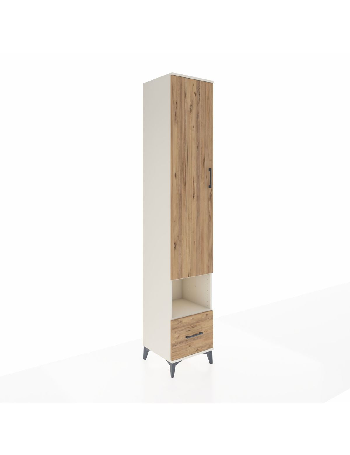 Hyperion Dolap 6 Raflı Tek Çekmeceli Tek Kapaklı 44x44x243 Aytaşı-Çam