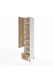 Hyperion Dolap 6 Raflı Tek Çekmeceli Tek Kapaklı 44x44x243 Aytaşı-Çam