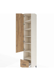 Hyperion Dolap 6 Raflı Tek Çekmeceli Tek Kapaklı 44x44x243 Aytaşı-Çam