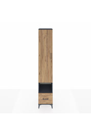 Hyperion Dolap 6 Raflı Tek Çekmeceli Tek Kapaklı 44x44x243 Antrasit-Çam