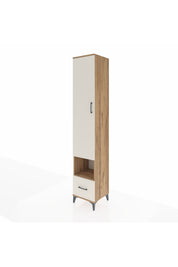 Hyperion Dolap 6 Raflı Tek Çekmeceli Tek Kapaklı 44x44x243 Çam-Aytaşı