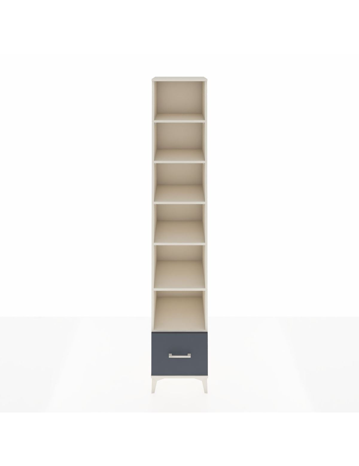 Hyperion Dolap 6 Raflı Tek Çekmeceli 44x44x243 Aytaşı-Antrasit