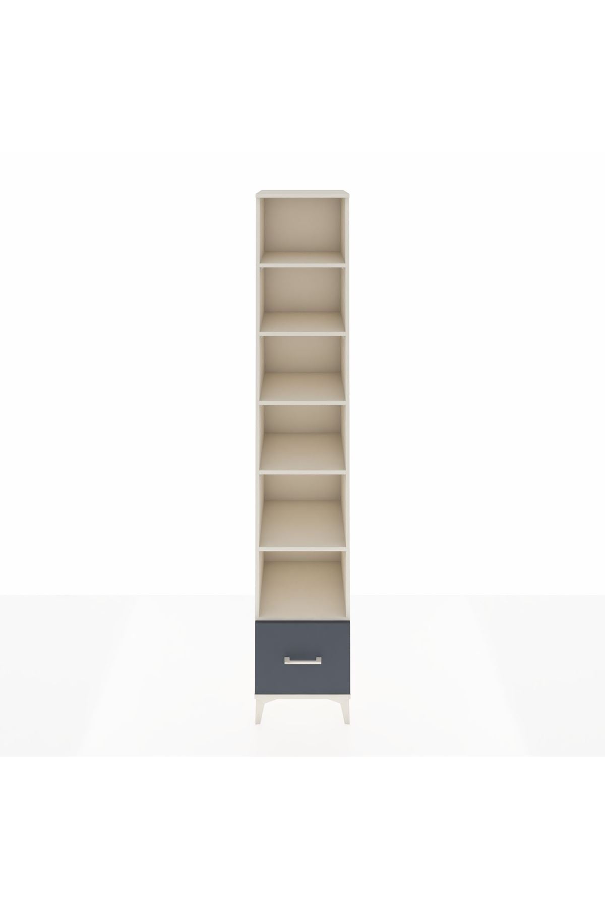 Hyperion Dolap 6 Raflı Tek Çekmeceli 44x44x243 Aytaşı-Antrasit