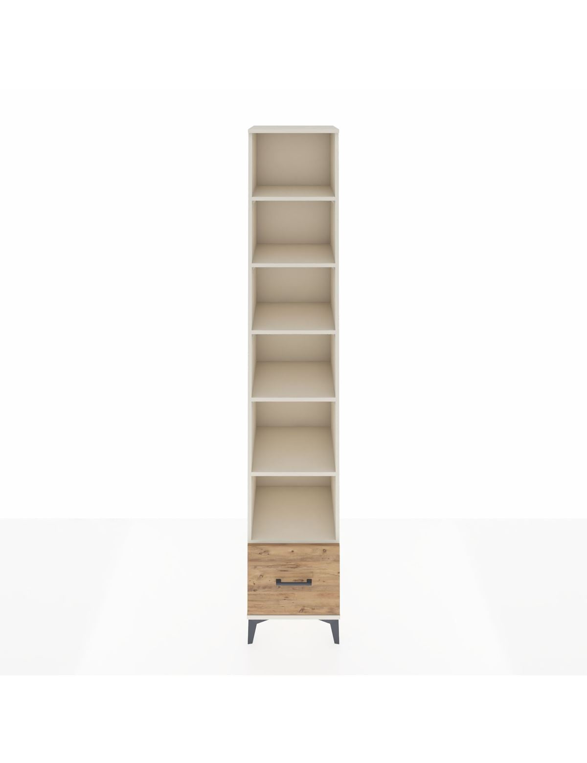 Hyperion Dolap 6 Raflı Tek Çekmeceli 44x44x243 Aytaşı-Çam