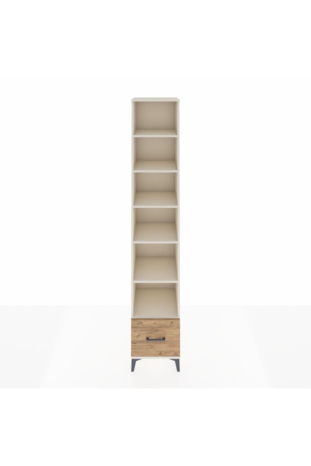 Hyperion Dolap 6 Raflı Tek Çekmeceli 44x44x243 Aytaşı-Çam