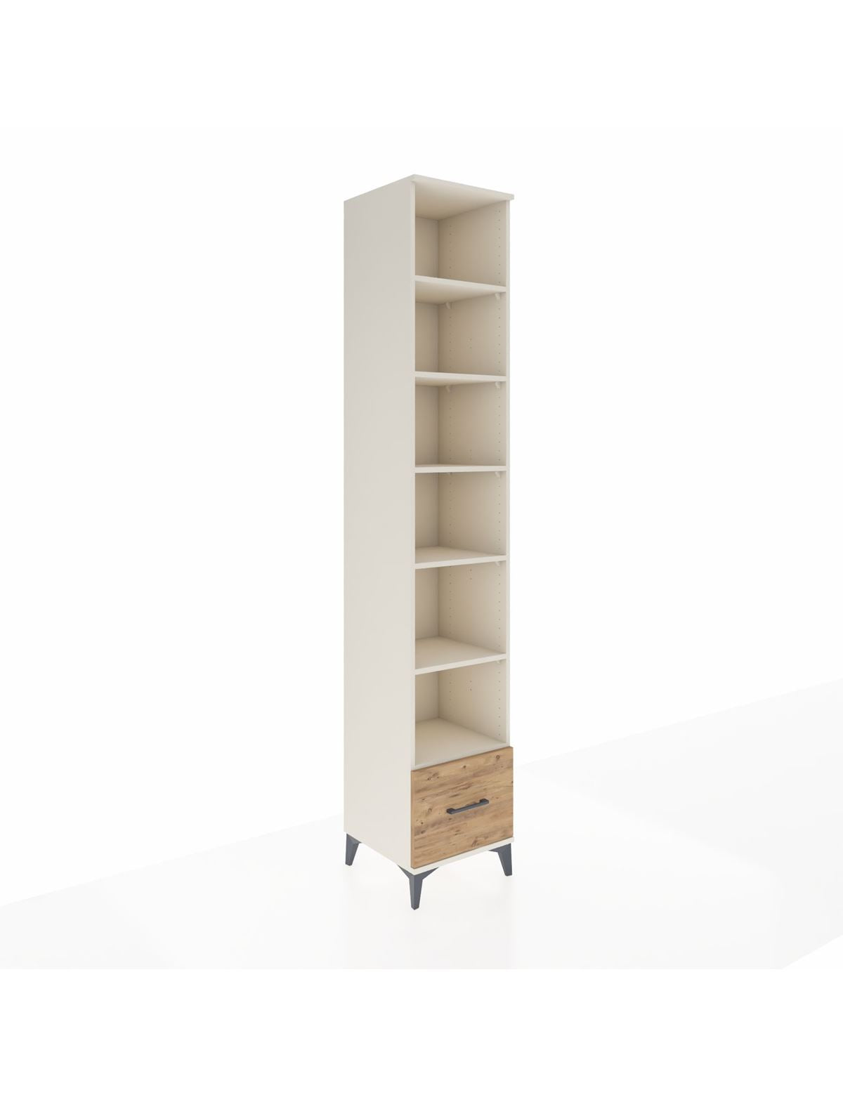 Hyperion Dolap 6 Raflı Tek Çekmeceli 44x44x243 Aytaşı-Çam