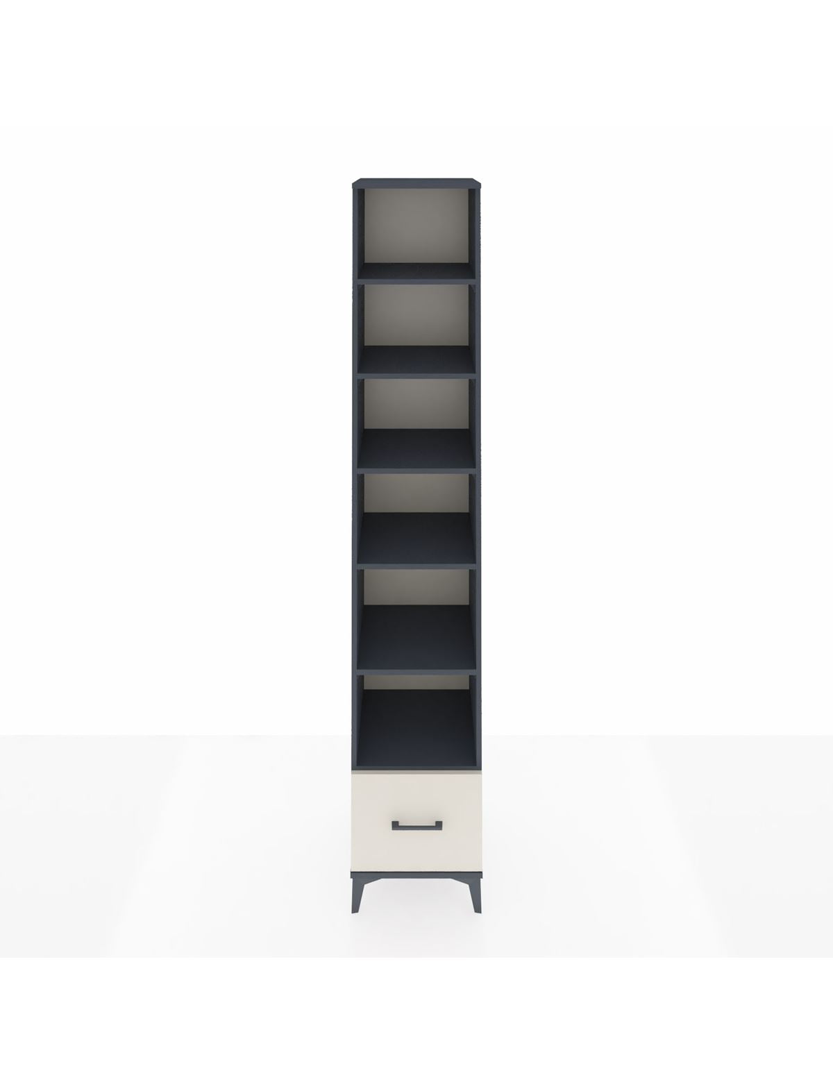 Hyperion Dolap 6 Raflı Tek Çekmeceli 44x44x243 Antrasit-Aytaşı