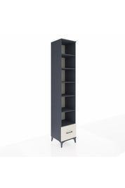 Hyperion Dolap 6 Raflı Tek Çekmeceli 44x44x243 Antrasit-Aytaşı