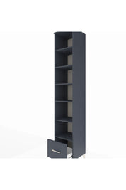 Hyperion Dolap 6 Raflı Tek Çekmeceli 44x44x243 Antrasit-Antrasit