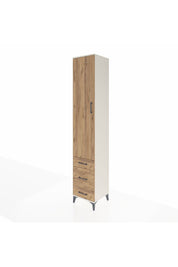 Hyperion Dolap 3 Raflı 3 Çekmeceli Tek Askılı 44x44x243 Aytaşı-Çam