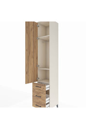 Hyperion Dolap 3 Raflı 3 Çekmeceli Tek Askılı 44x44x243 Aytaşı-Çam