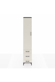 Hyperion Dolap 3 Raflı 3 Çekmeceli Tek Askılı 44x44x243 Antrasit-Aytaşı