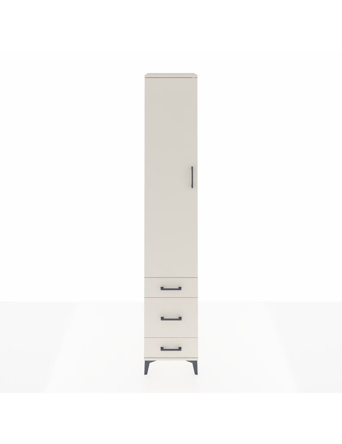 Hyperion Dolap 5 Raflı 3 Çekmeceli Tek Kapaklı 44x44x243 Aytaşı-Aytaşı