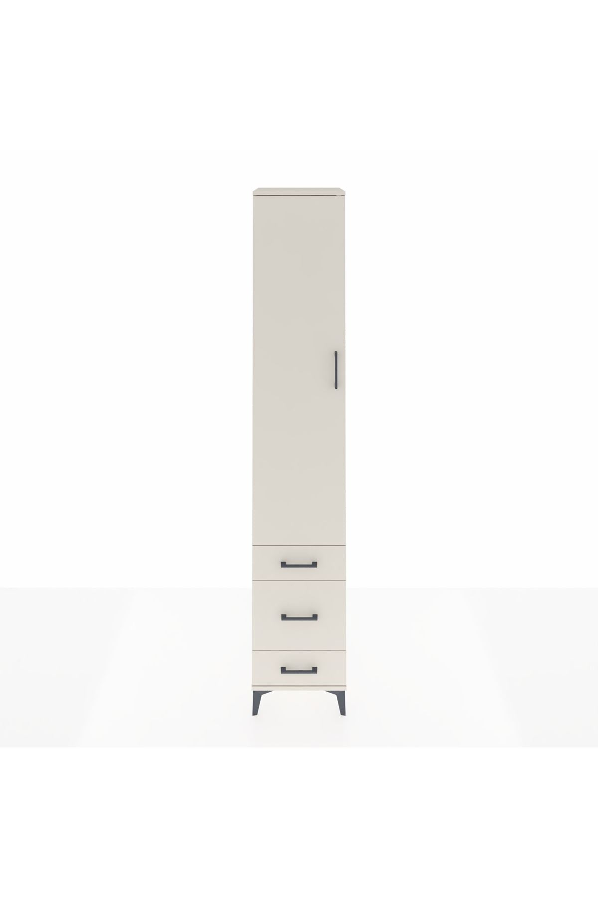 Hyperion Dolap 5 Raflı 3 Çekmeceli Tek Kapaklı 44x44x243 Aytaşı-Aytaşı