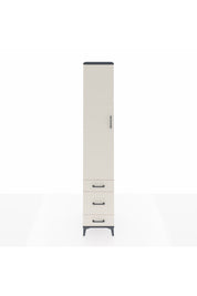 Hyperion Dolap 5 Raflı 3 Çekmeceli Tek Kapaklı 44x44x243 Antrasit-Aytaşı