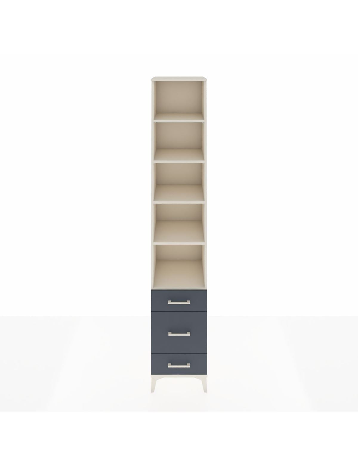 Hyperion Dolap 5 Raflı 3 Çekmeceli 44x44x243 Aytaşı-Antrasit