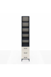 Hyperion Dolap 5 Raflı 3 Çekmeceli 44x44x243 Antrasit-Aytaşı