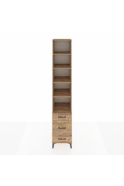 Hyperion Dolap 5 Raflı 3 Çekmeceli 44x44x243 Çam-Çam