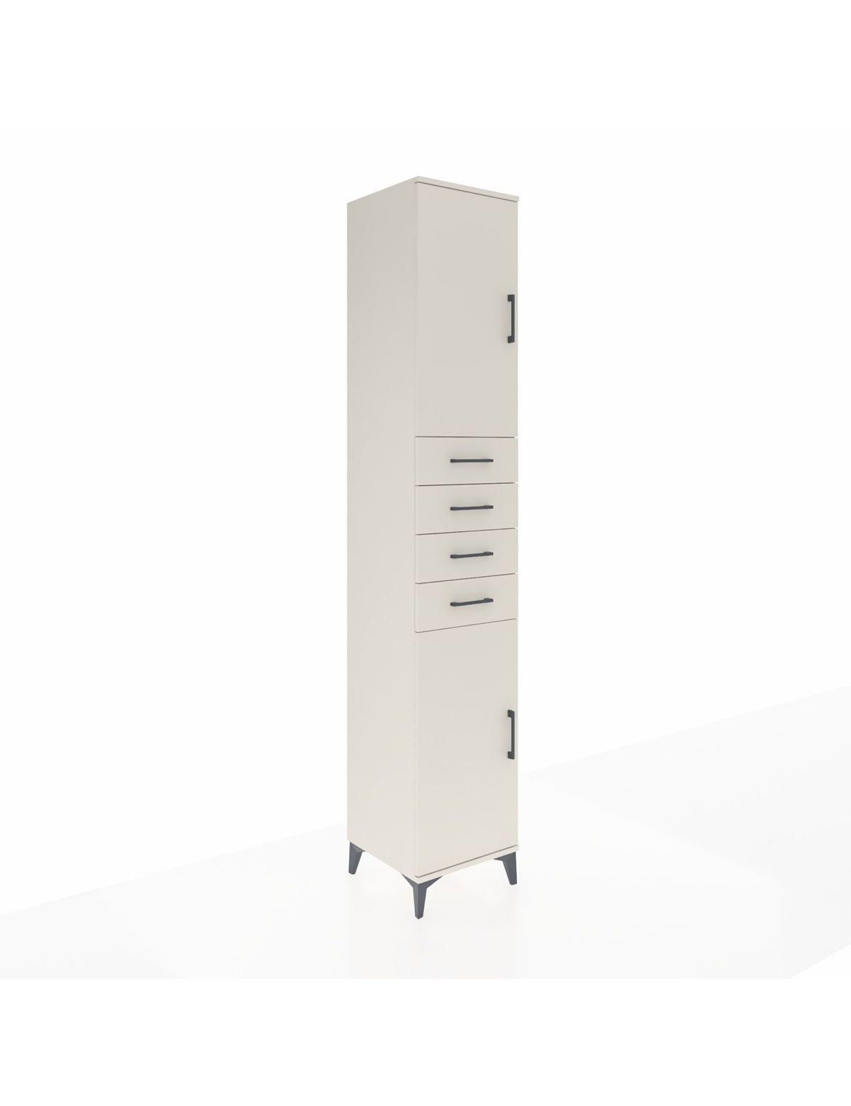 Hyperion Dolap 4 Raflı 4 Çekmeceli 2 Kapaklı 44x44x243 Aytaşı-Aytaşı