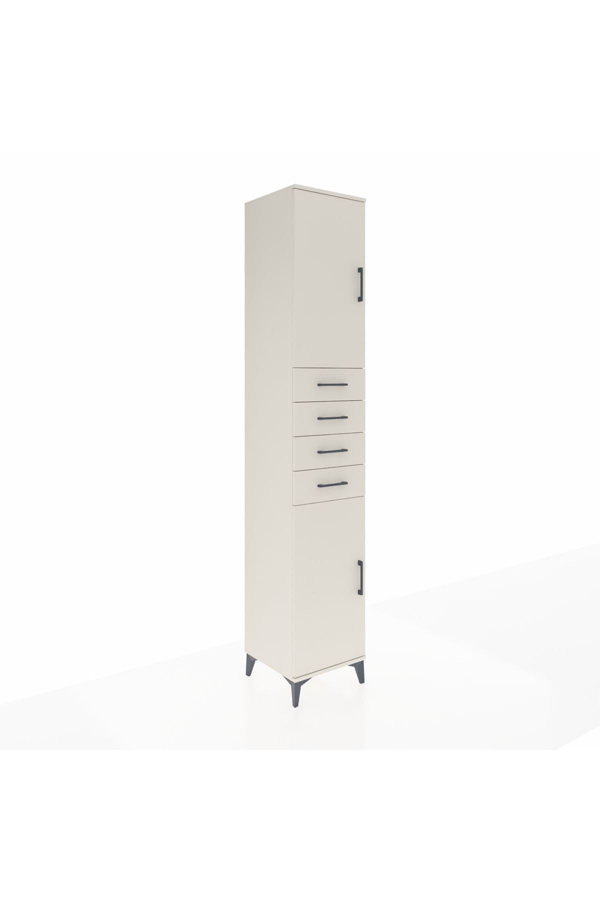 Hyperion Dolap 4 Raflı 4 Çekmeceli 2 Kapaklı 44x44x243 Aytaşı-Aytaşı