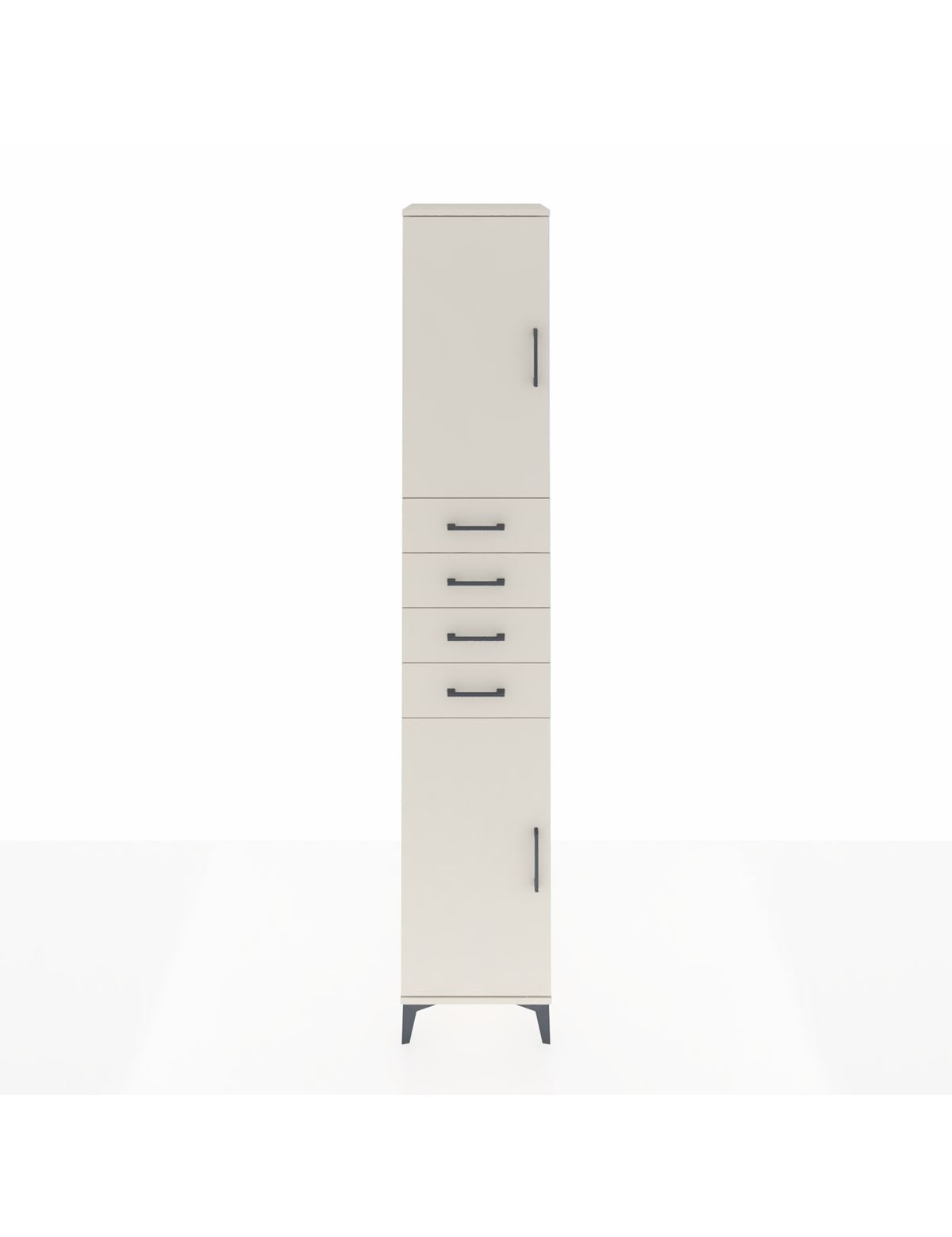 Hyperion Dolap 4 Raflı 4 Çekmeceli 2 Kapaklı 44x44x243 Aytaşı-Aytaşı