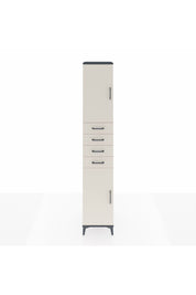 Hyperion Dolap 4 Raflı 4 Çekmeceli 2 Kapaklı 44x44x243 Antrasit-Aytaşı