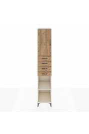 Hyperion Dolap 4 Raflı 4 Çekmeceli Tek Kapaklı 44x44x243 Aytaşı-Çam