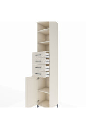 Hyperion Dolap 4 Raflı 4 Çekmeceli Tek Kapaklı 44x44x243 Aytaşı-Aytaşı