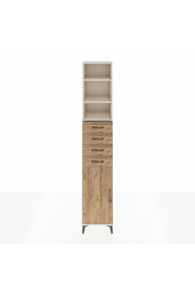 Hyperion Dolap 4 Raflı 4 Çekmeceli Tek Kapaklı 44x44x243 Aytaşı-Çam