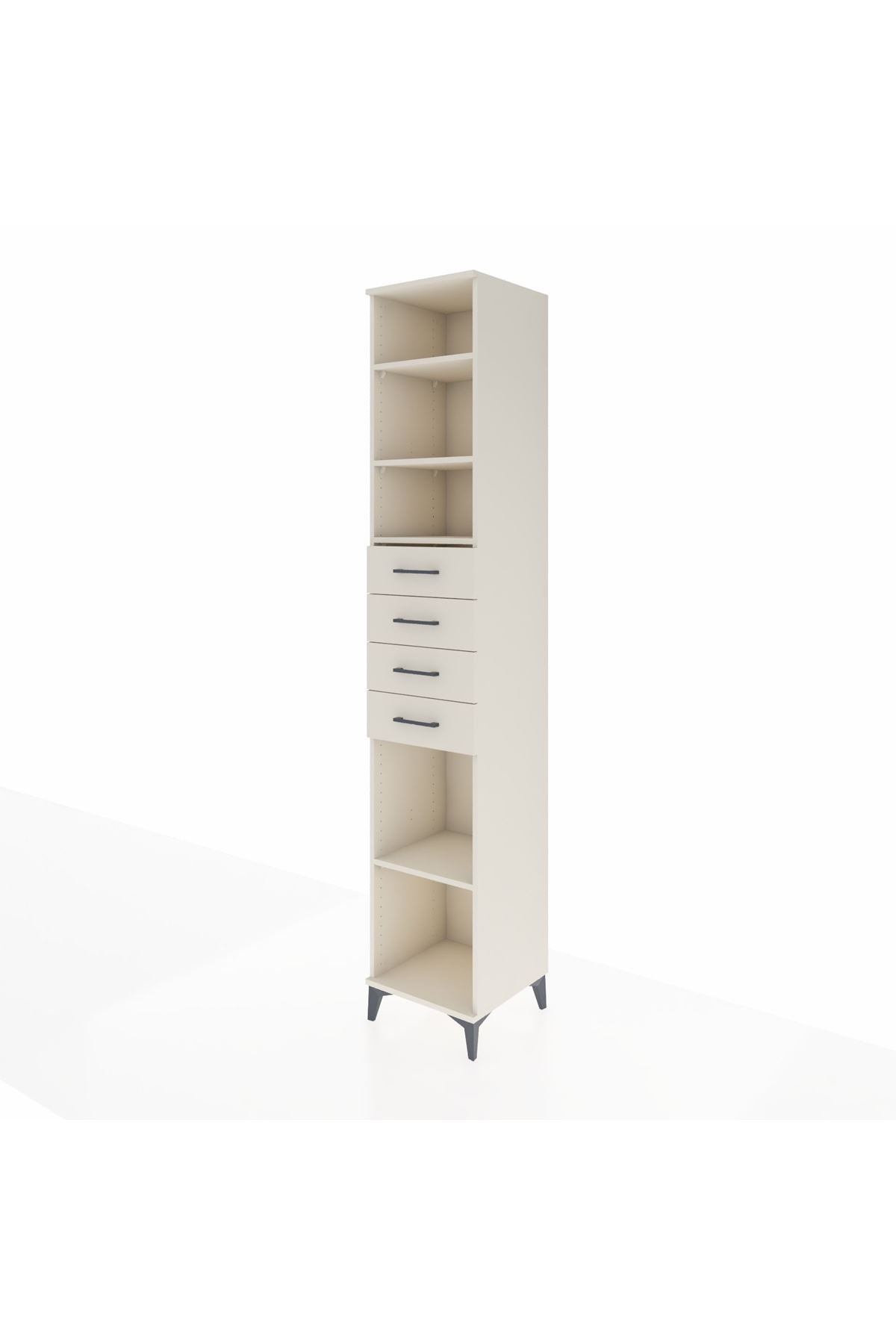 Hyperion Dolap 4 Raflı 4 Çekmeceli 44x44x243 Aytaşı-Aytaşı