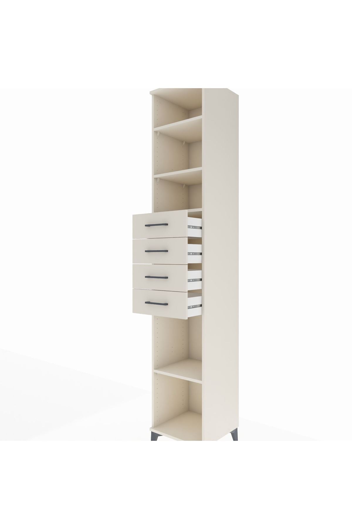 Hyperion Dolap 4 Raflı 4 Çekmeceli 44x44x243 Aytaşı-Aytaşı