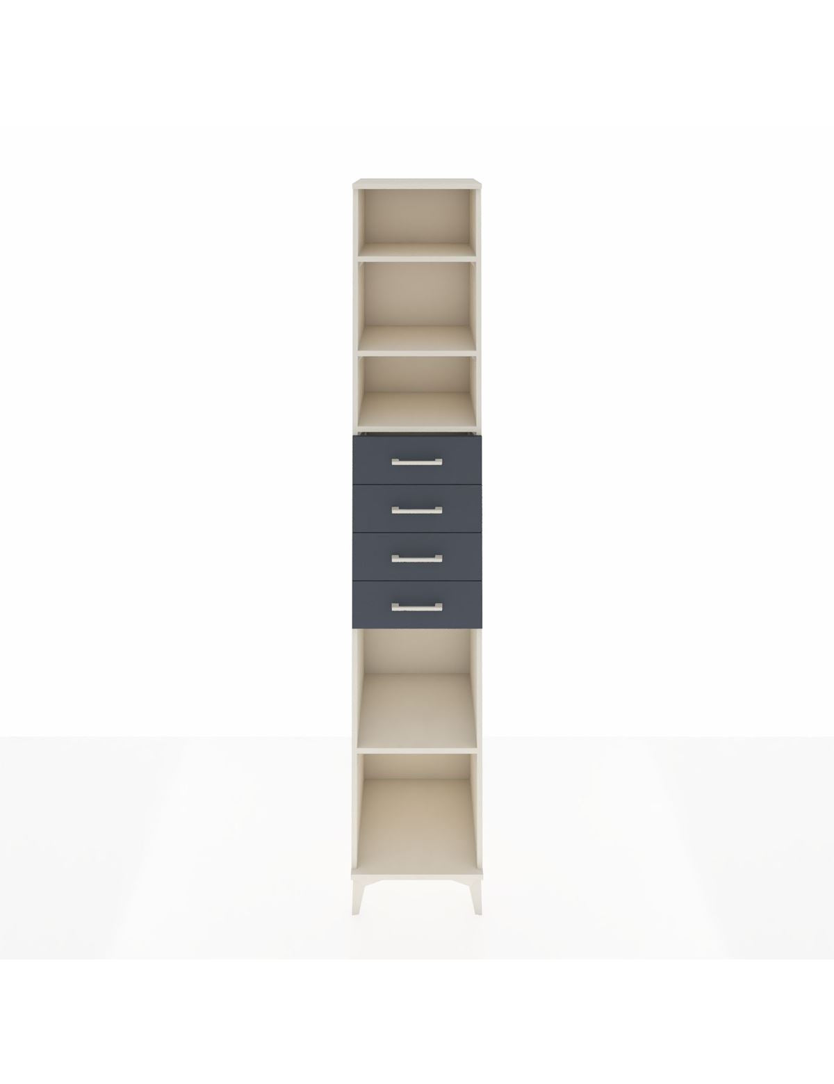 Hyperion Dolap 4 Raflı 4 Çekmeceli 44x44x243 Aytaşı-Antrasit