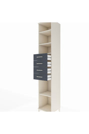 Hyperion Dolap 4 Raflı 4 Çekmeceli 44x44x243 Aytaşı-Antrasit