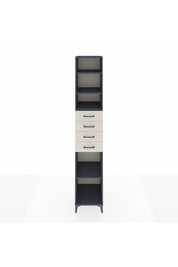 Hyperion Dolap 4 Raflı 4 Çekmeceli 44x44x243 Antrasit-Aytaşı