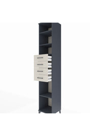 Hyperion Dolap 4 Raflı 4 Çekmeceli 44x44x243 Antrasit-Aytaşı