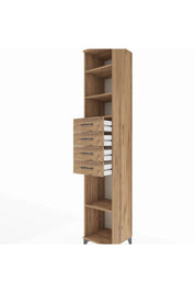 Hyperion Dolap 4 Raflı 4 Çekmeceli 44x44x243 Çam-Çam