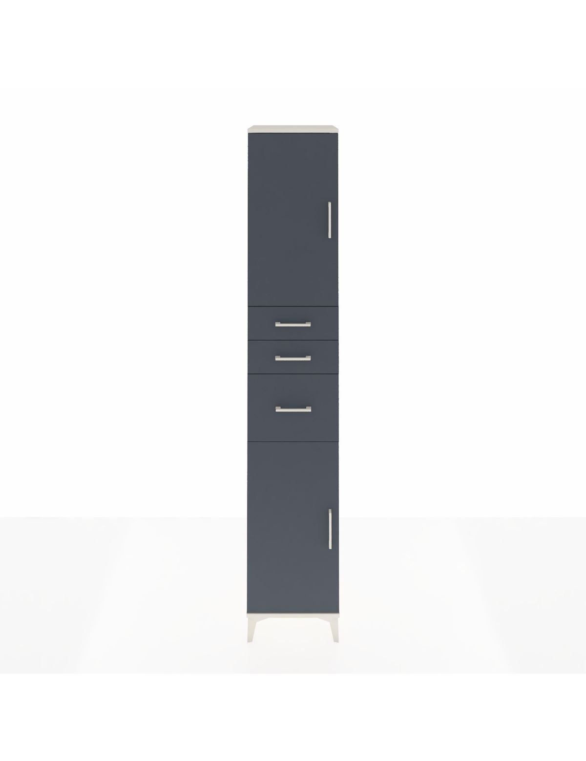 Hyperion Dolap 4 Raflı 3 Çekmeceli 2 Kapaklı 44x44x243 Aytaşı-Antrasit