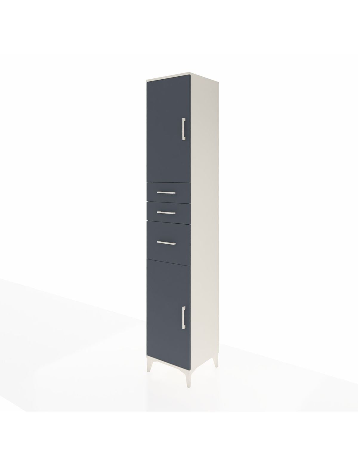 Hyperion Dolap 4 Raflı 3 Çekmeceli 2 Kapaklı 44x44x243 - S64M120V2B