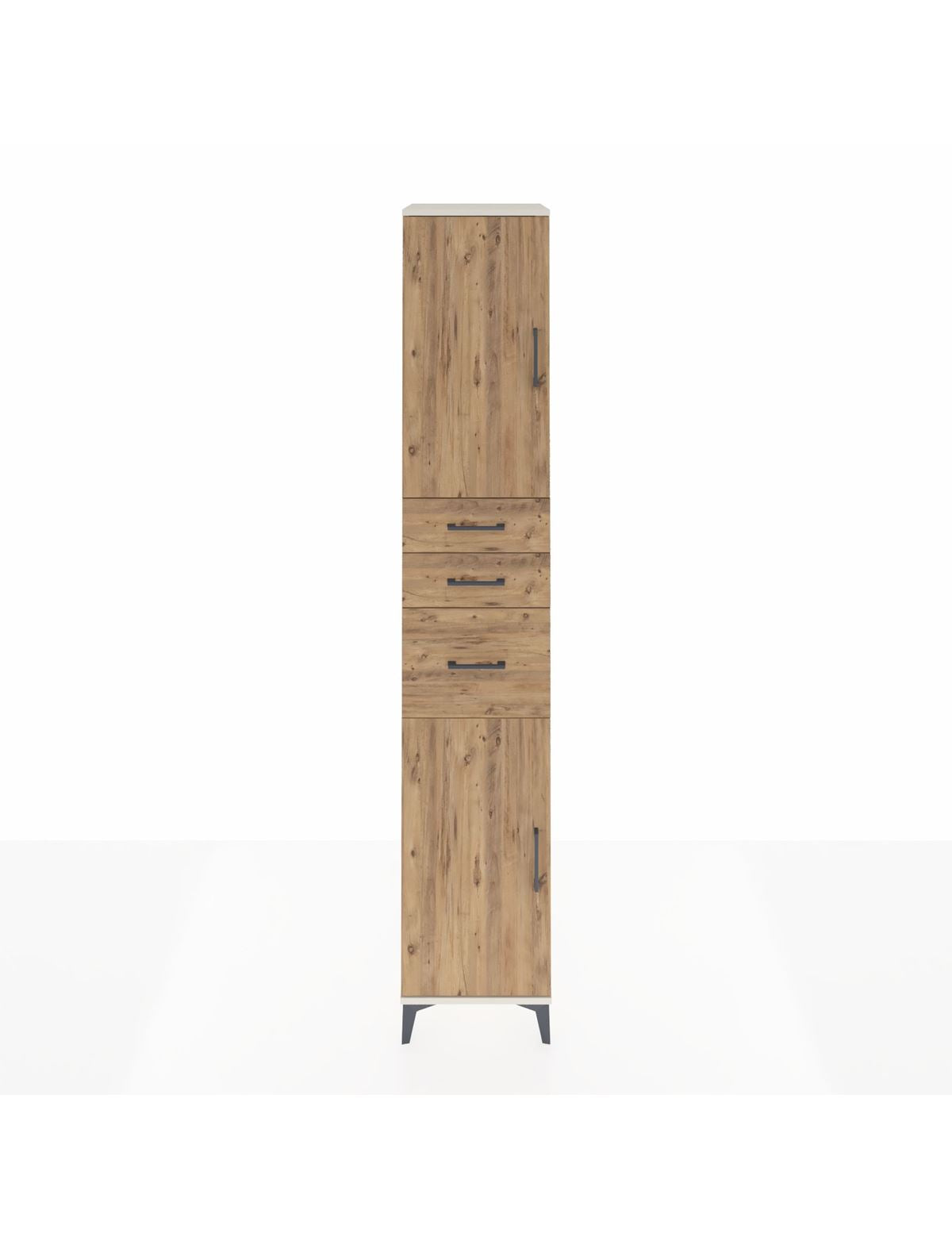 Hyperion Dolap 4 Raflı 3 Çekmeceli 2 Kapaklı 44x44x243 Aytaşı-Çam