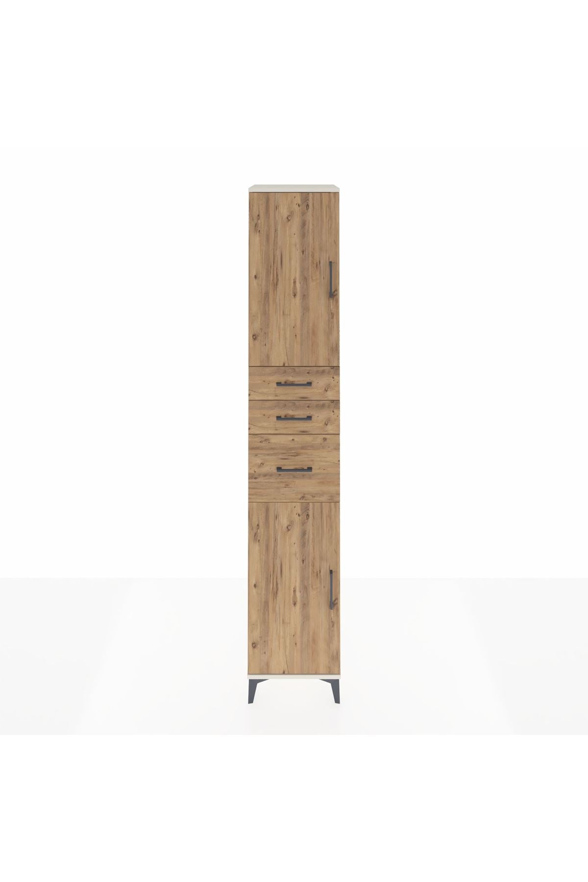 Hyperion Dolap 4 Raflı 3 Çekmeceli 2 Kapaklı 44x44x243 Aytaşı-Çam