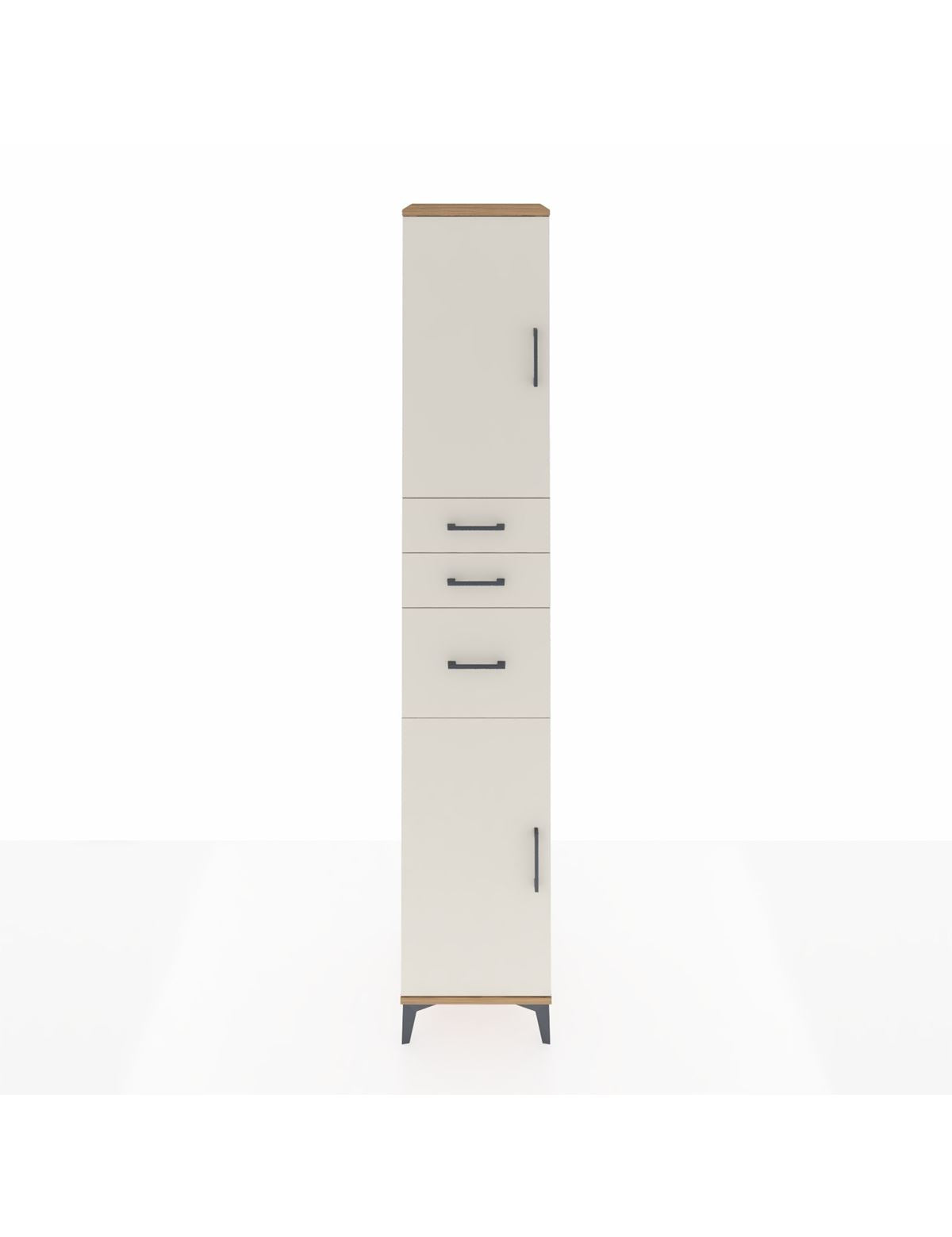 Hyperion Dolap 4 Raflı 3 Çekmeceli 2 Kapaklı 44x44x243 Çam-Aytaşı